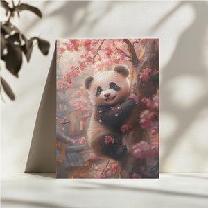 Panda with Sakura Blossoms