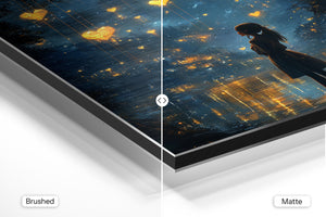 Glowing Hearts in Night