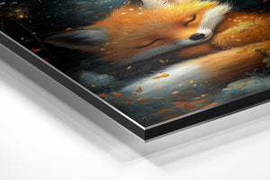 Sleeping Fox Under Moon
