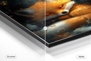 Sleeping Fox Under Moon