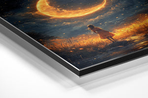 Girl and Crescent Moon