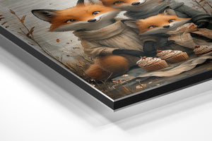 Fox Family with Treats