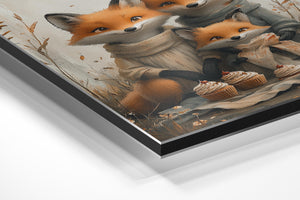 Fox Family with Treats