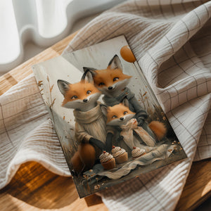 Fox Family with Treats