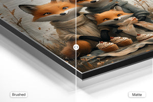 Fox Family with Treats