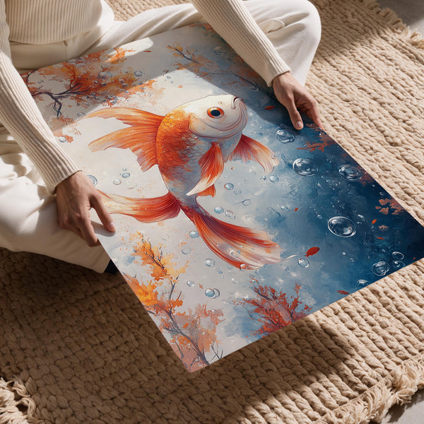 Goldfish in Dreamy Water