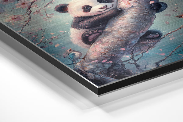 Panda in Springtime Blossoms