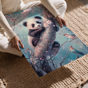 Panda in Springtime Blossoms