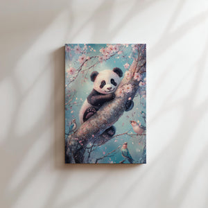 Panda in Springtime Blossoms