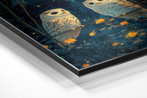 Owls Under Moonlight