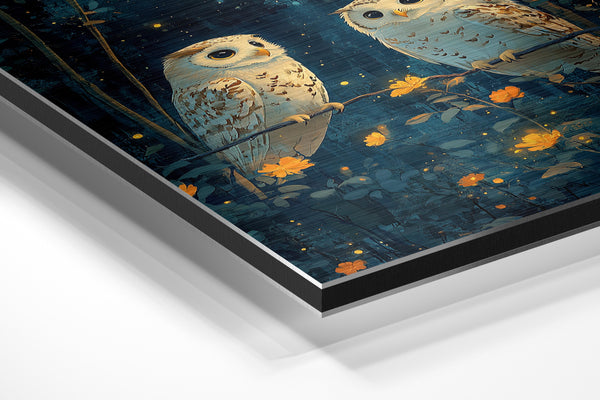 Owls Under Moonlight