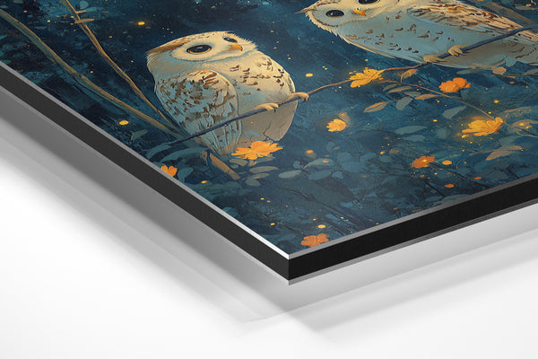 Owls Under Moonlight