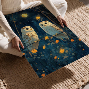 Owls Under Moonlight