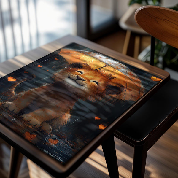 Lion Cub with Heart Umbrella