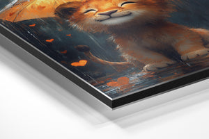 Lion Cub with Heart Umbrella