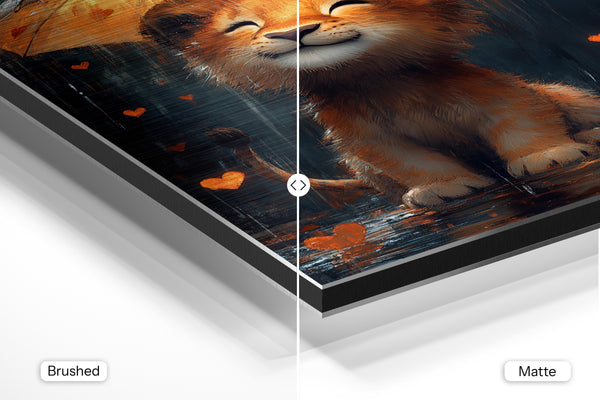 Lion Cub with Heart Umbrella