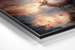 Serene Deer in Bloom