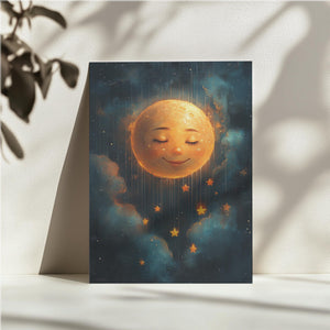 Smiling Moon and Stars