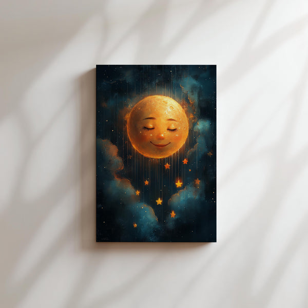 Smiling Moon and Stars