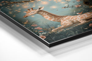 Giraffe Under Starry Tree