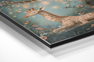 Giraffe Under Starry Tree