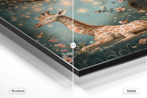 Giraffe Under Starry Tree