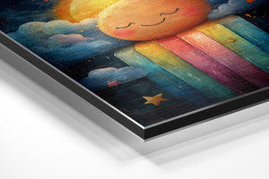 Radiant Sun Over Rainbow