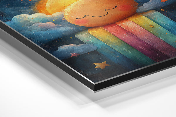 Radiant Sun Over Rainbow