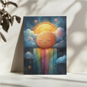 Radiant Sun Over Rainbow