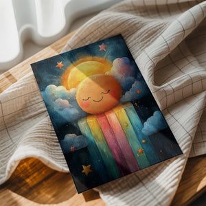 Radiant Sun Over Rainbow