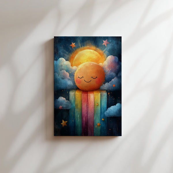 Radiant Sun Over Rainbow