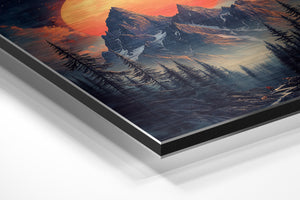 Glowing Mountain Majesty