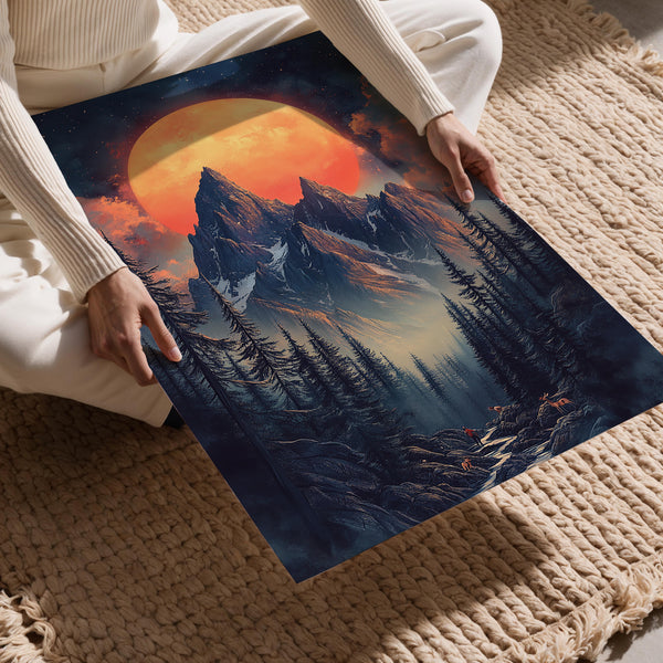 Glowing Mountain Majesty