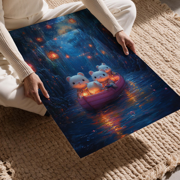 Lantern-Lit Bear Journey