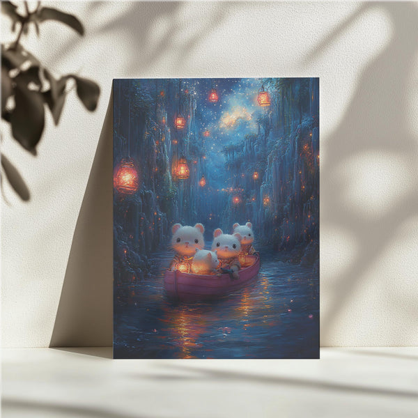 Lantern-Lit Bear Journey