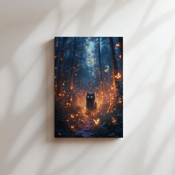 Enchanted Cat in Forest