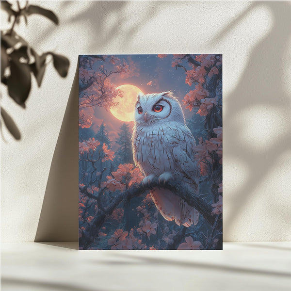 Moonlit Owl Perch