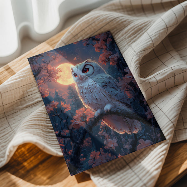 Moonlit Owl Perch