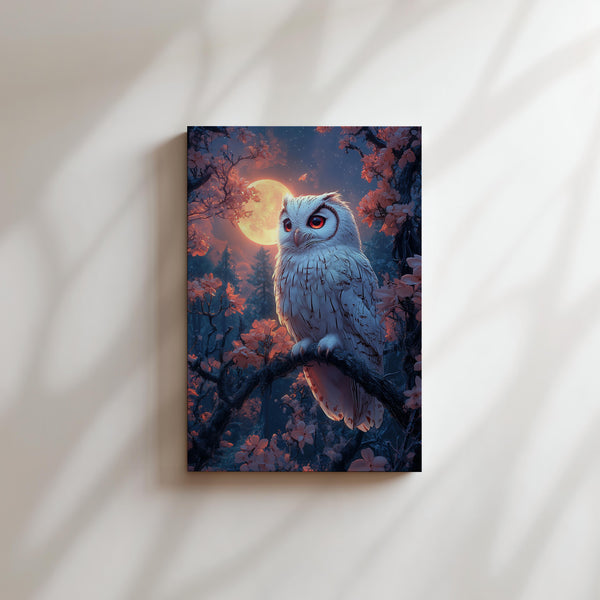 Moonlit Owl Perch