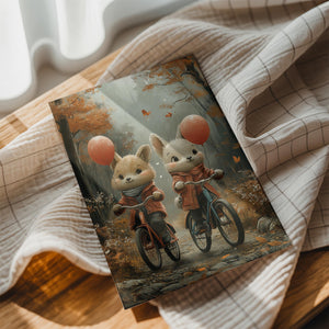 Cycling Bunny Friends