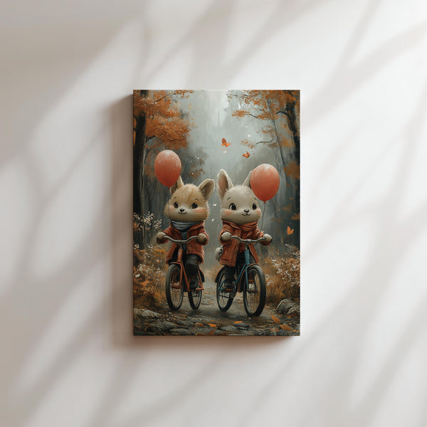 Cycling Bunny Friends