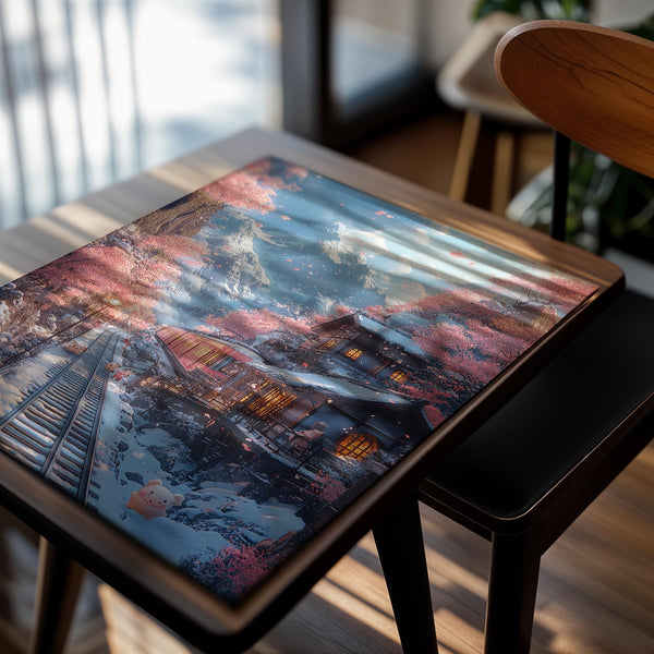 Mountain Railway Snowfall