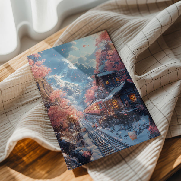 Mountain Railway Snowfall