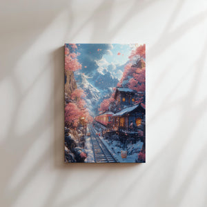 Mountain Railway Snowfall