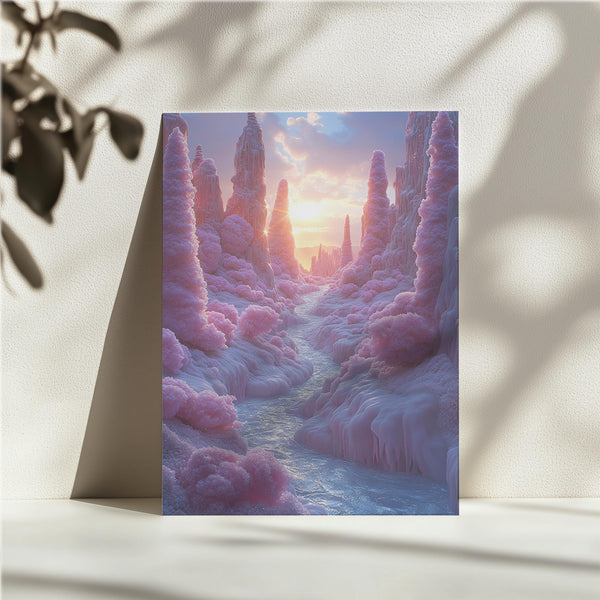 Frosted Valley Sunset