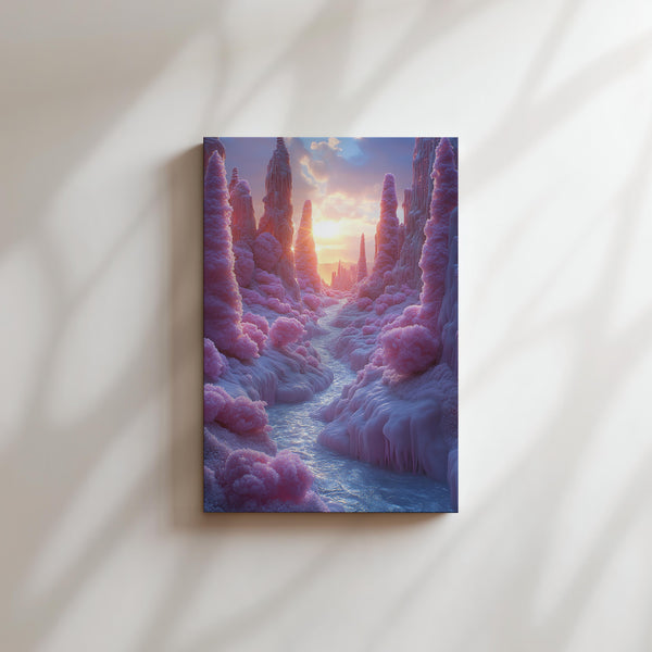 Frosted Valley Sunset