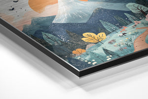 Pastel Mountain Scene