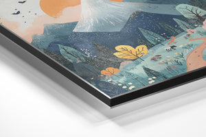 Pastel Mountain Scene