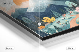 Pastel Mountain Scene