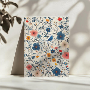 Floral Songbird Design